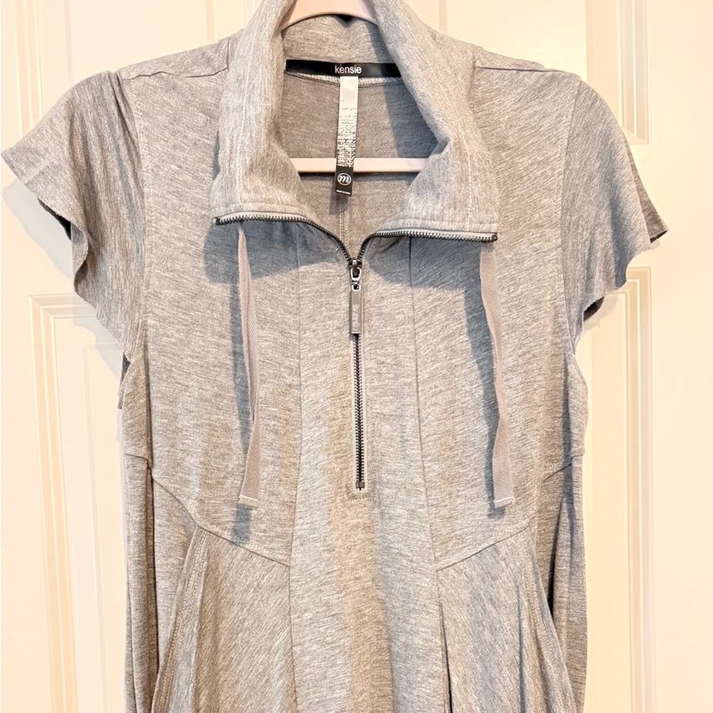 Kensie Heather Gray Knit Tunic